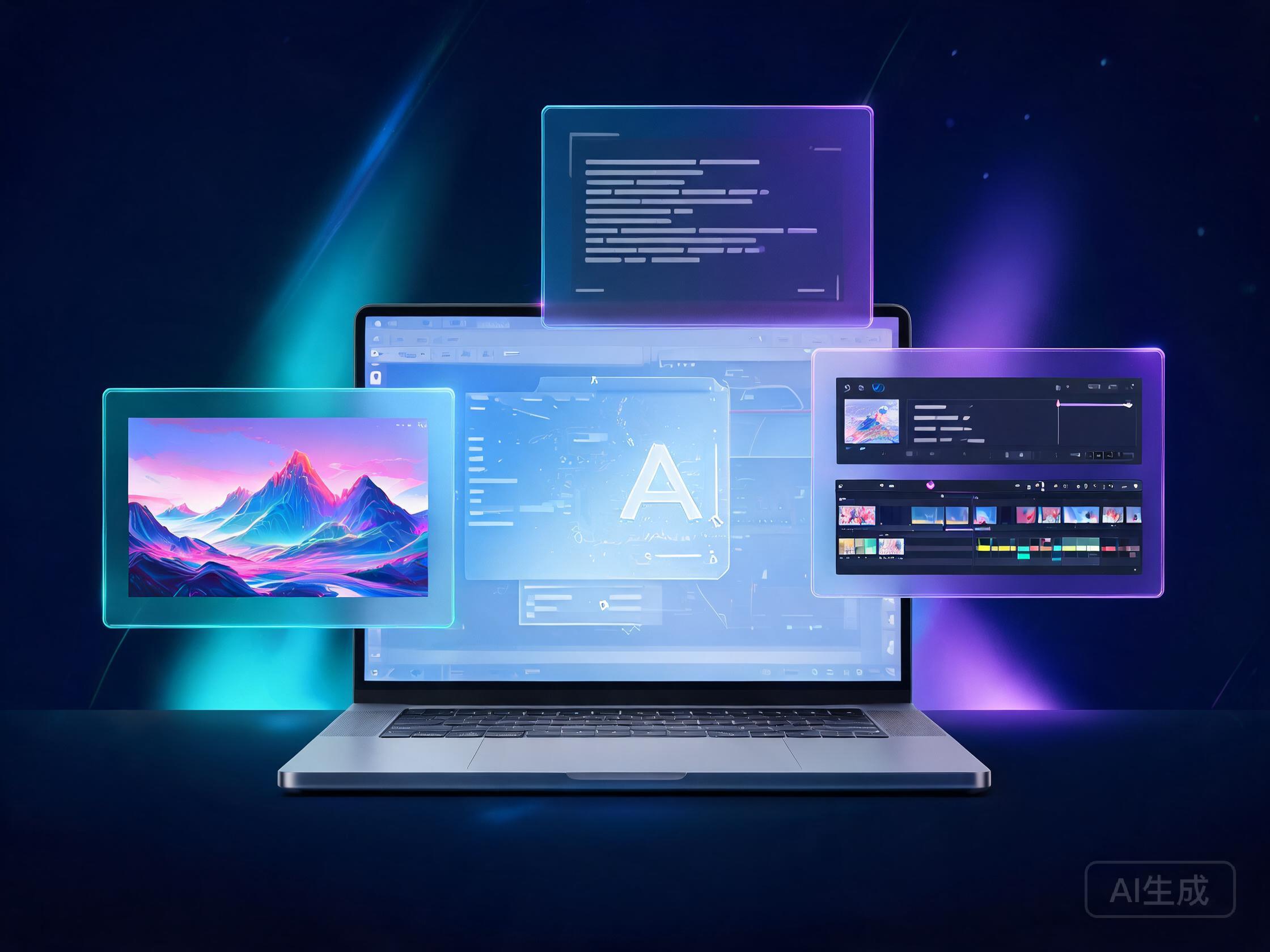 AI 创作平台界面示意
